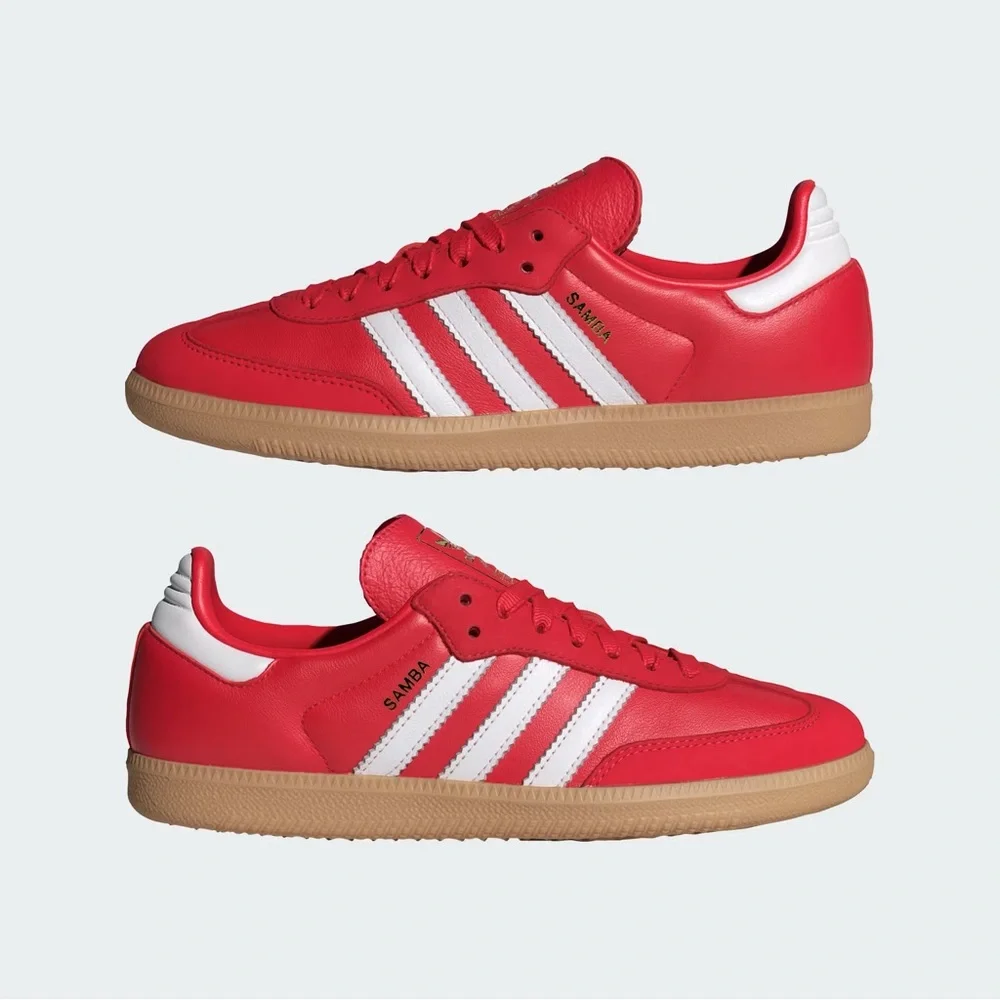 Adidas Samba OG Scarlet Red Shoes - Picture 1 of 8